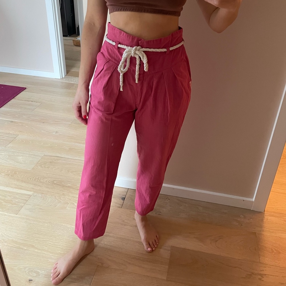 Vintage French-made Bubblegum Pink Trousers